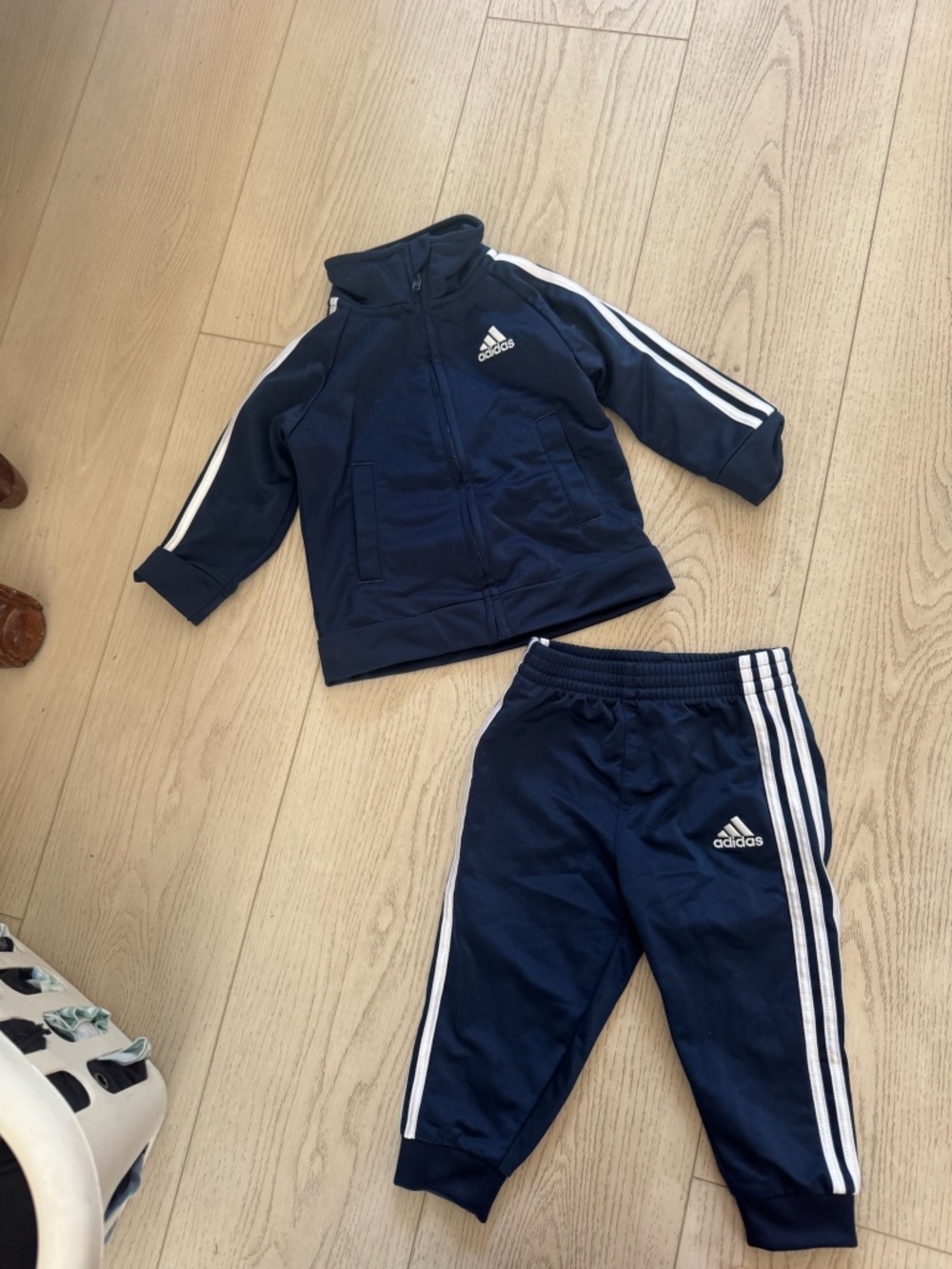 ADIDAS Navy Set - Pants & Jacket LIKE NEW 12 Months Matching Outfit